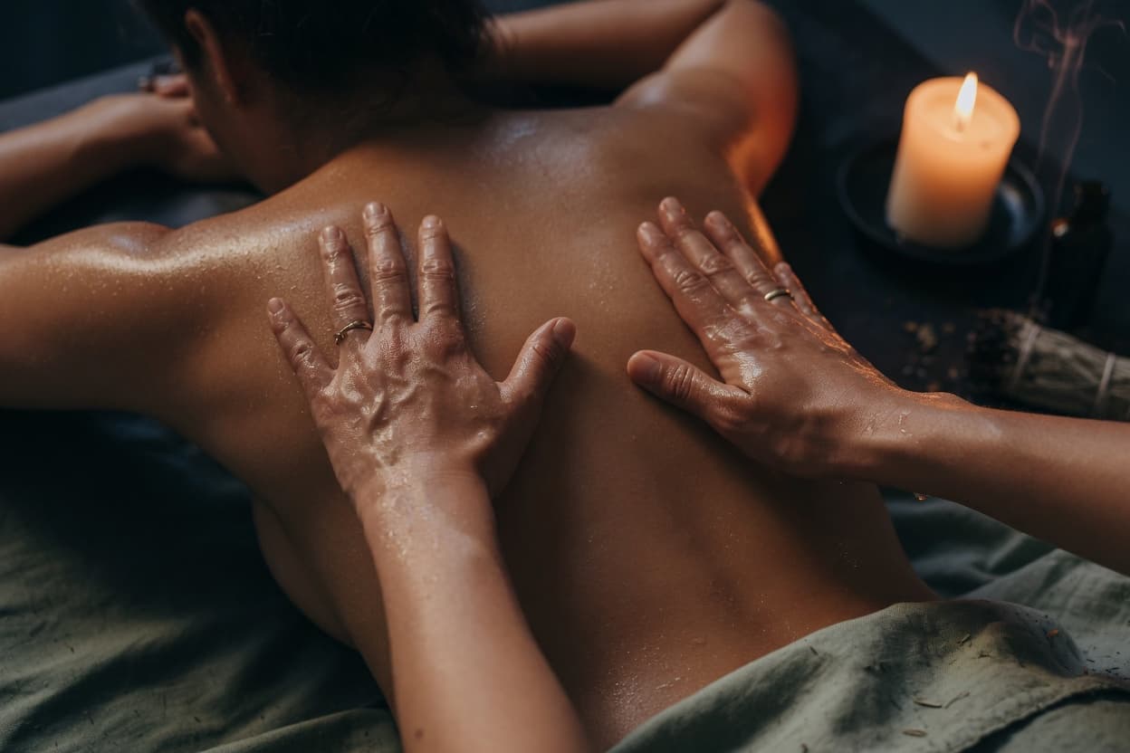 Swedish, deep-tissue and aromatherapy massage to release tension and unwind.
